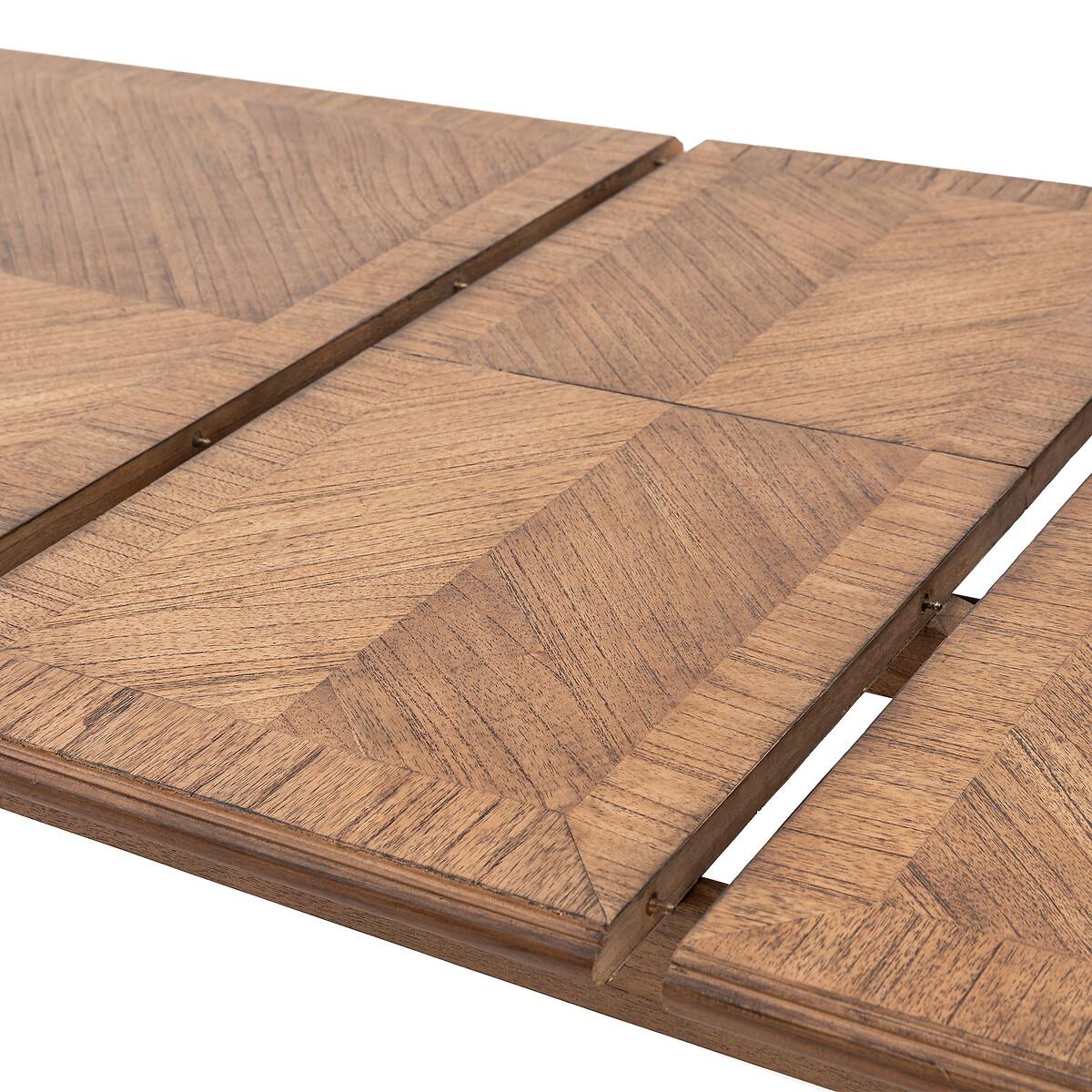Hayes Vintage Inlaid Wood Extending Dining Table (Seats 6-8) – image 5