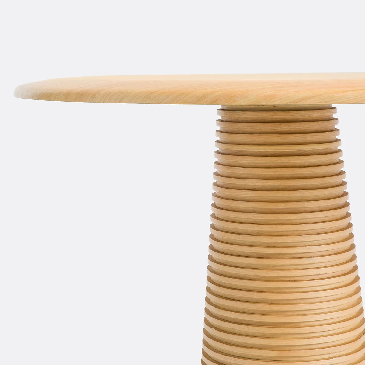 Liam 6-8 Seater Oval Dining Table in Oak Veneer – image 5