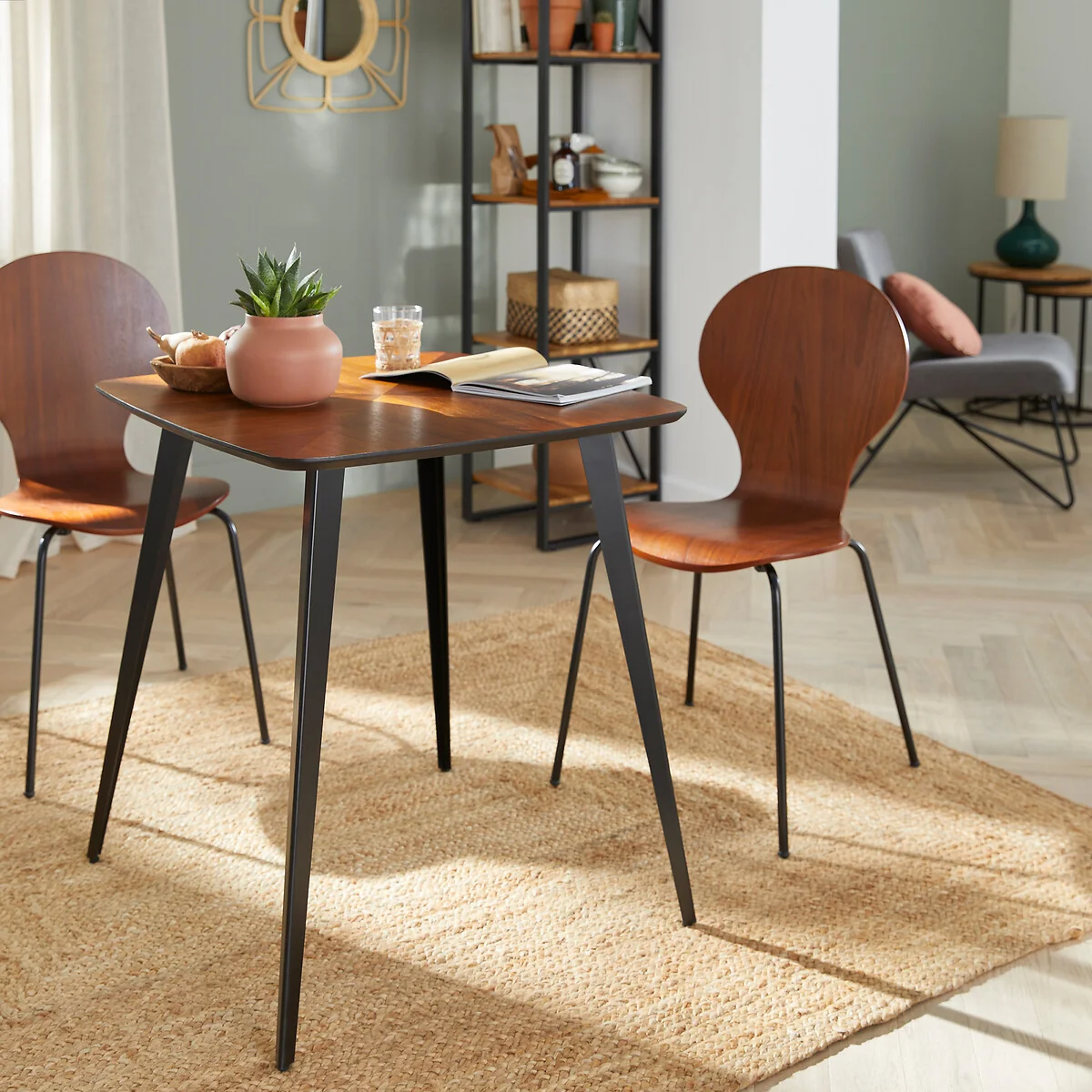 Watford 2-Seater Bistro Dining Table with Marquetry – image 2