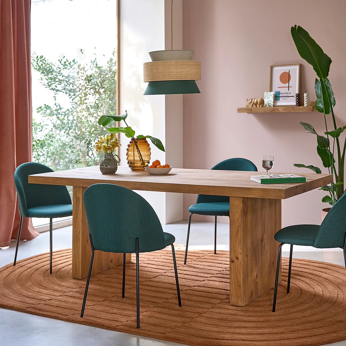 Malio 8-10 Seater Rectangular Dining Table in Solid Pine – image 2
