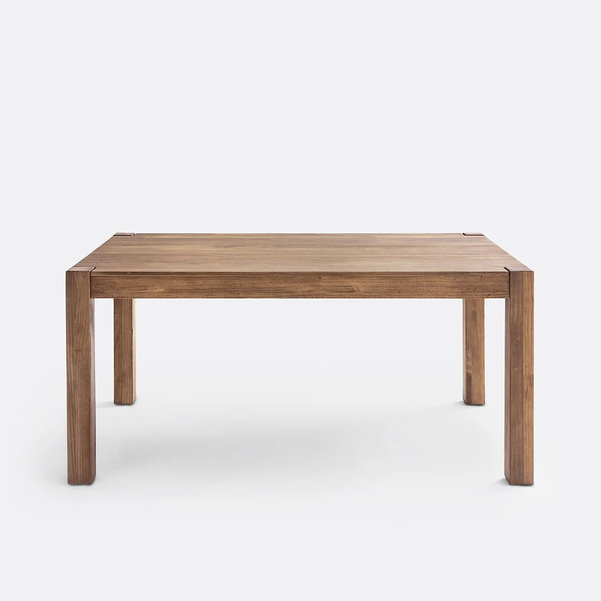 Lunja 6-8 Seater Extending Dining Table in Teak-Stained Pine and Veneer – image 3