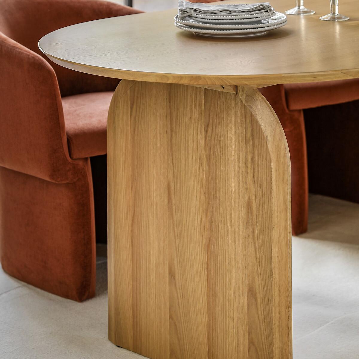 Garner Curve Oak Oval Dining Table (Seats 4) – image 4