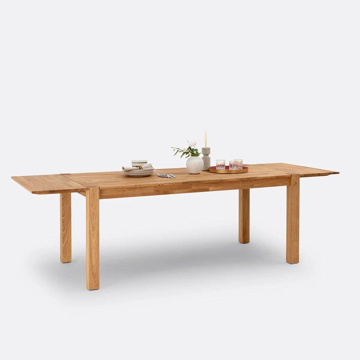 Adelita 6-10 Seater Extending Oak Dining Table – image 7