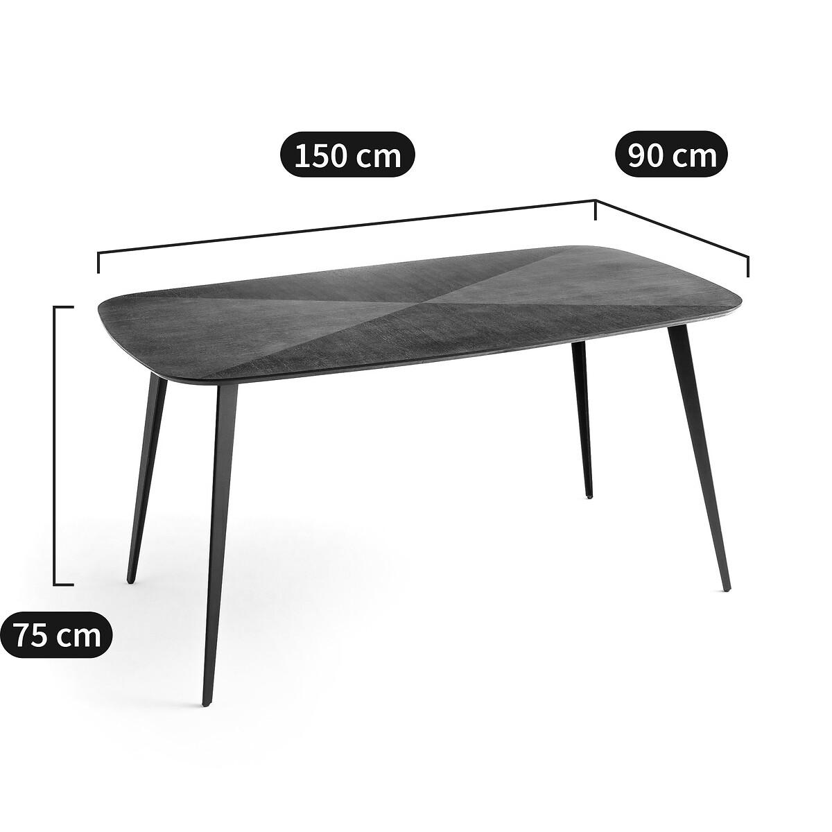 Vintage-Style Inlaid Dining Table, Seats 6. – image 11