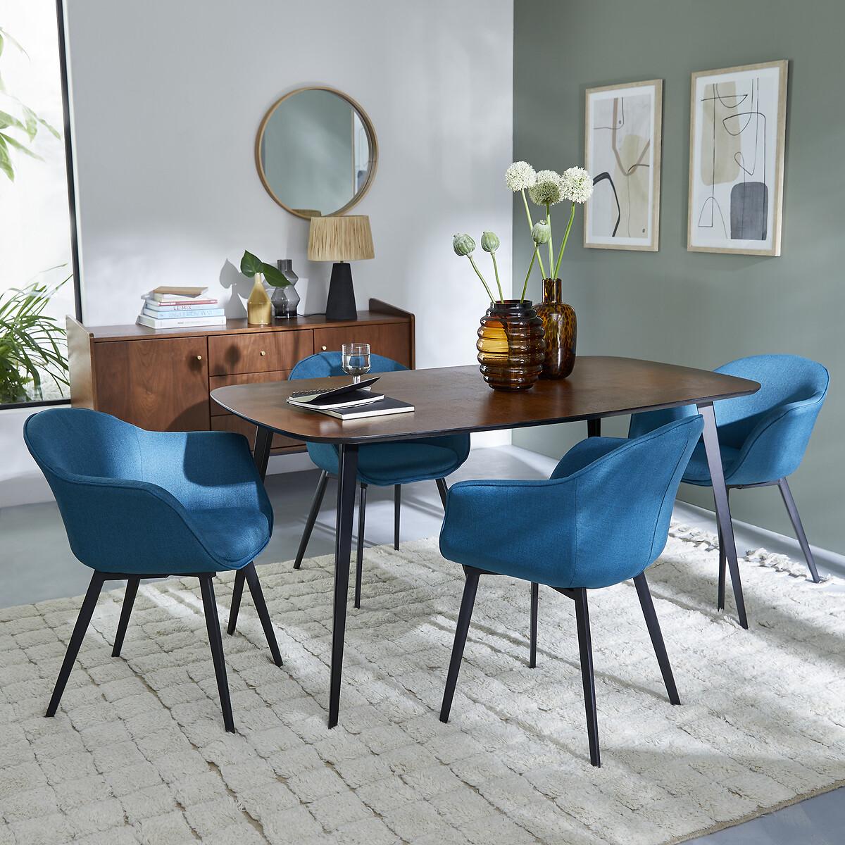 Vintage-Style Inlaid Dining Table, Seats 6. – image 6