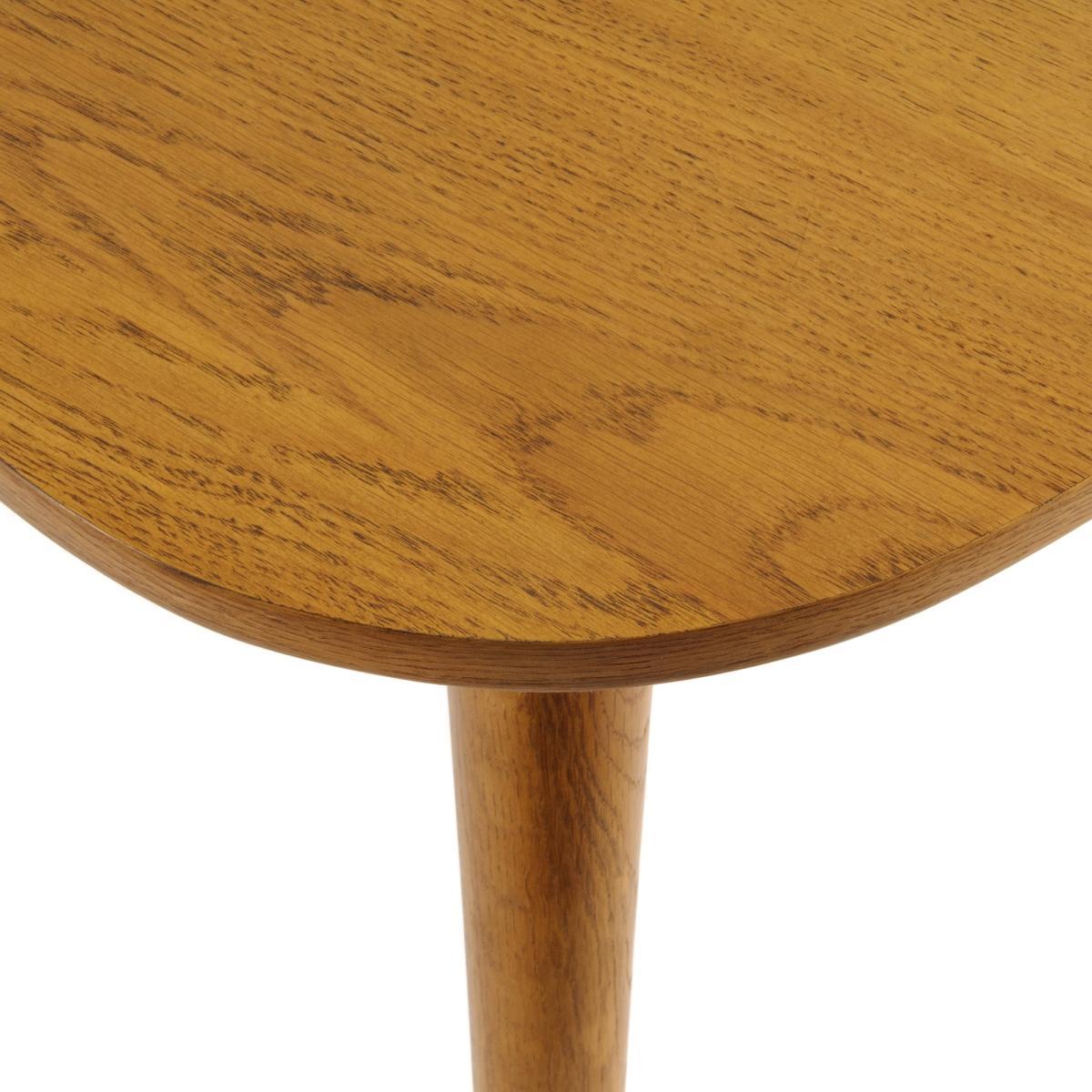 Quilda Retro-Style Oak Table (Seats 3) – image 4