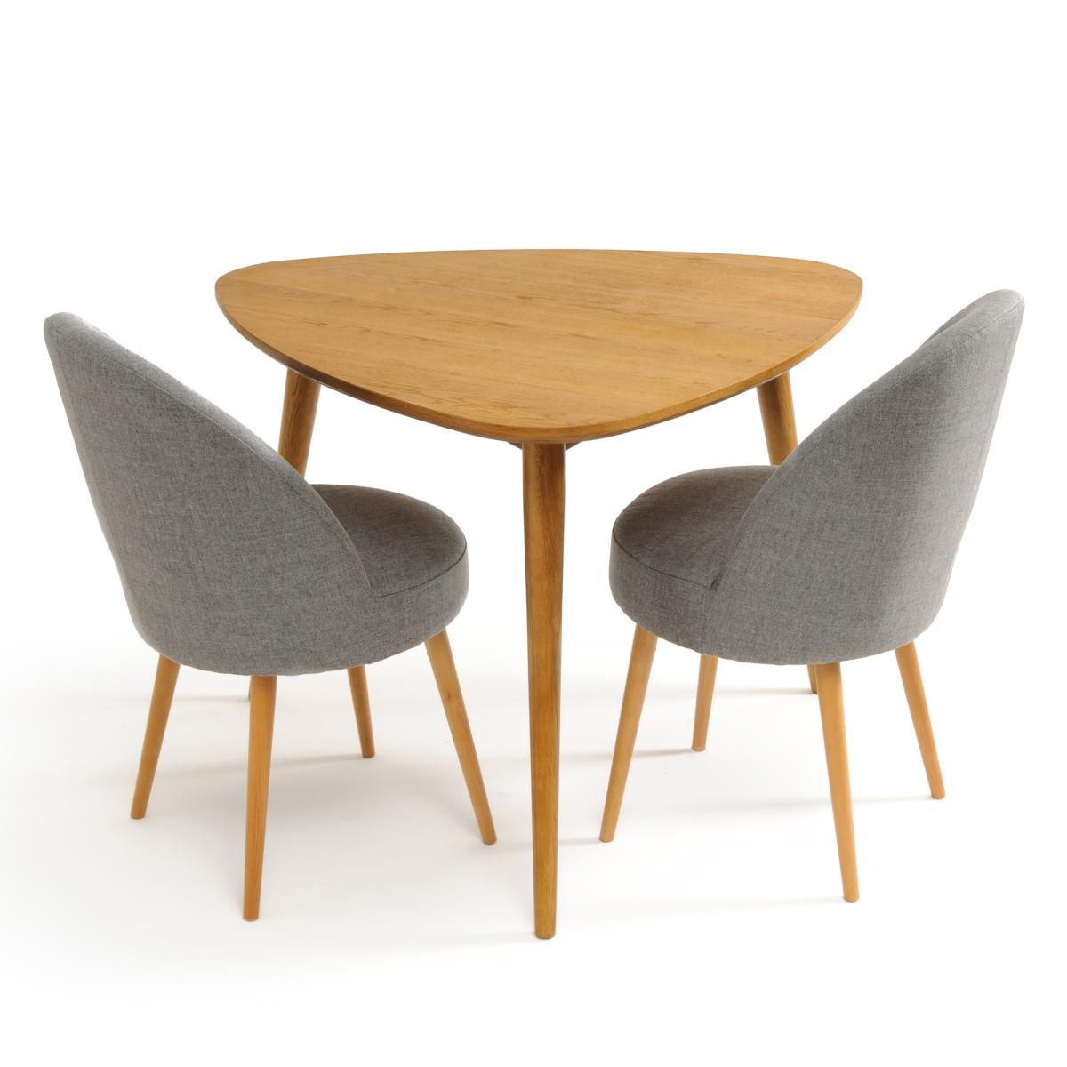 Quilda Retro-Style Oak Table (Seats 3) – image 5