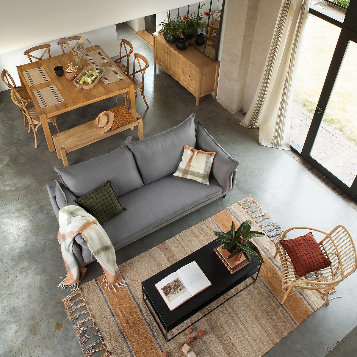 Adelita Square Oak Dining Table, Seats 8 – image 6