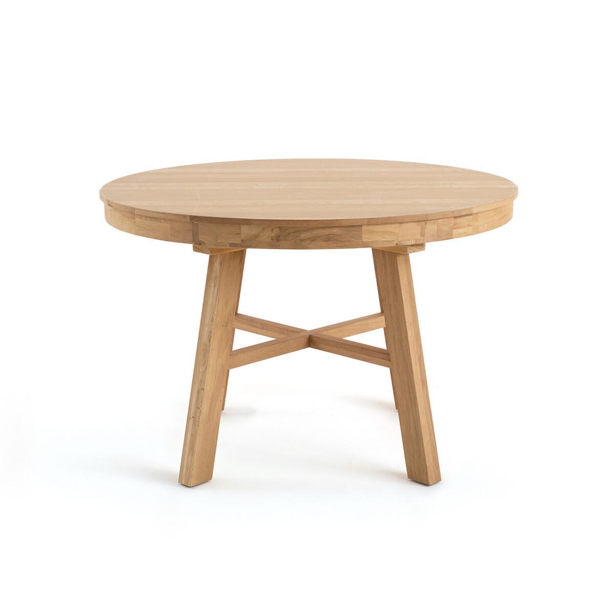 Zebarn Extendable Round Table in Solid Oak – image 2