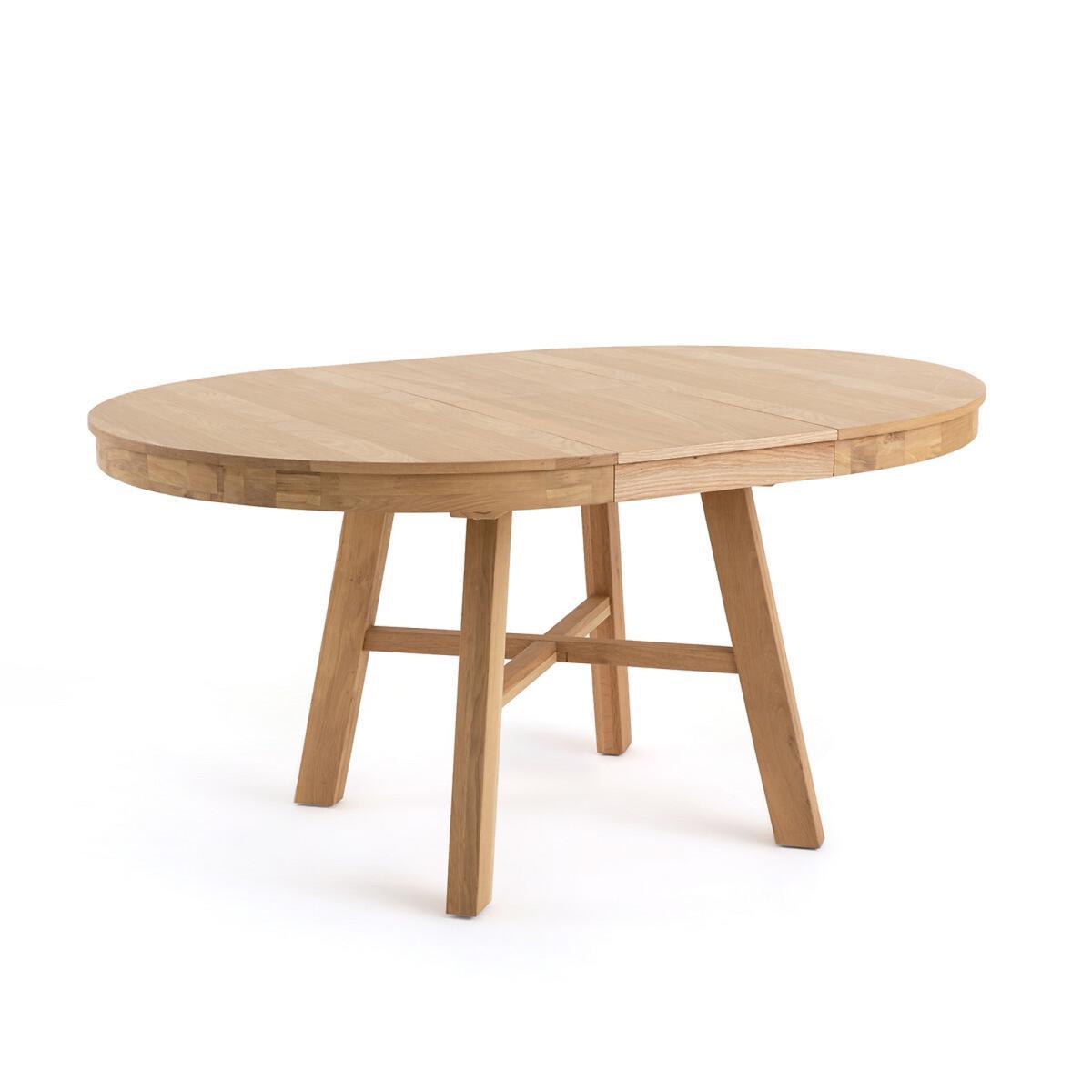 Zebarn Extendable Round Table in Solid Oak – image 4