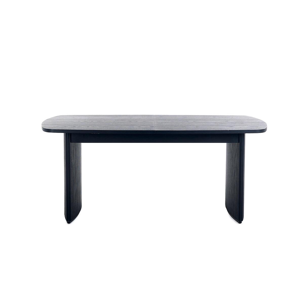 Lucien Fluted Wood Extending Dining Table – image 3