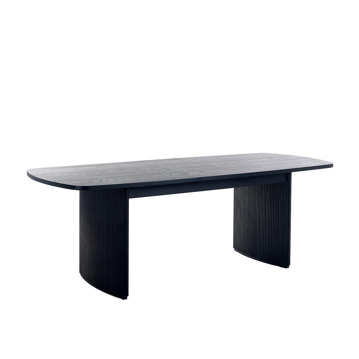 Lucien Fluted Wood Extending Dining Table – image 4