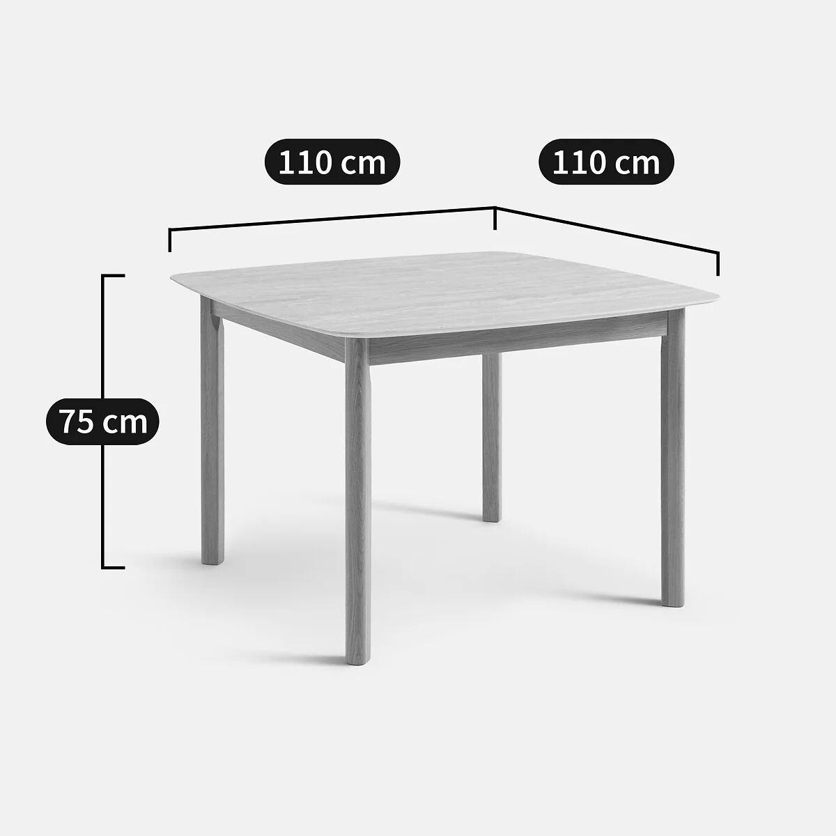 Saraune 4-Seater Dining Table in Travertine-Look Ceramic and Oak – image 7