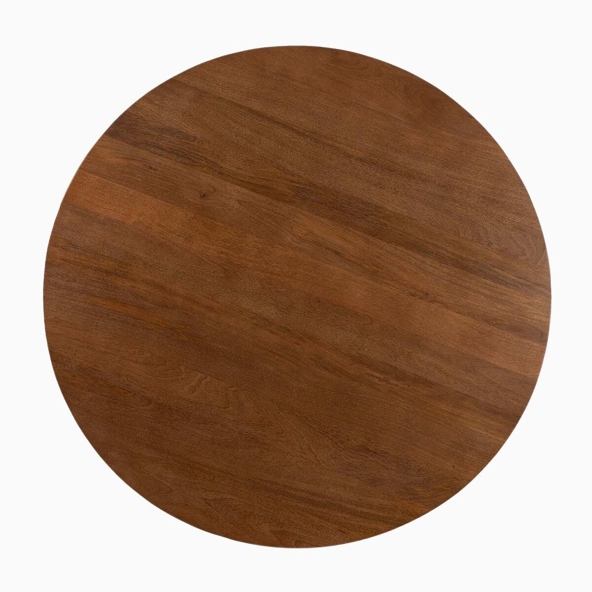 Huxley Mango Wood Round Fluted Dining Table (Seats 4) – image 8