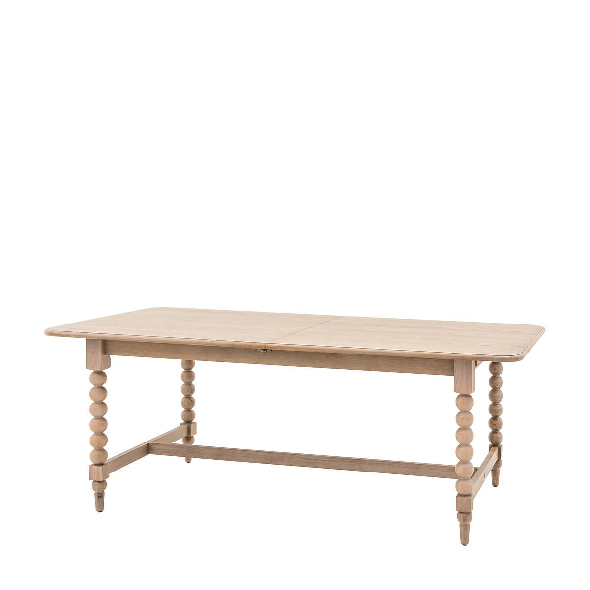 Ames Oak Extendable Dining Table with Pompom Legs (Seats 6-8) – image 2