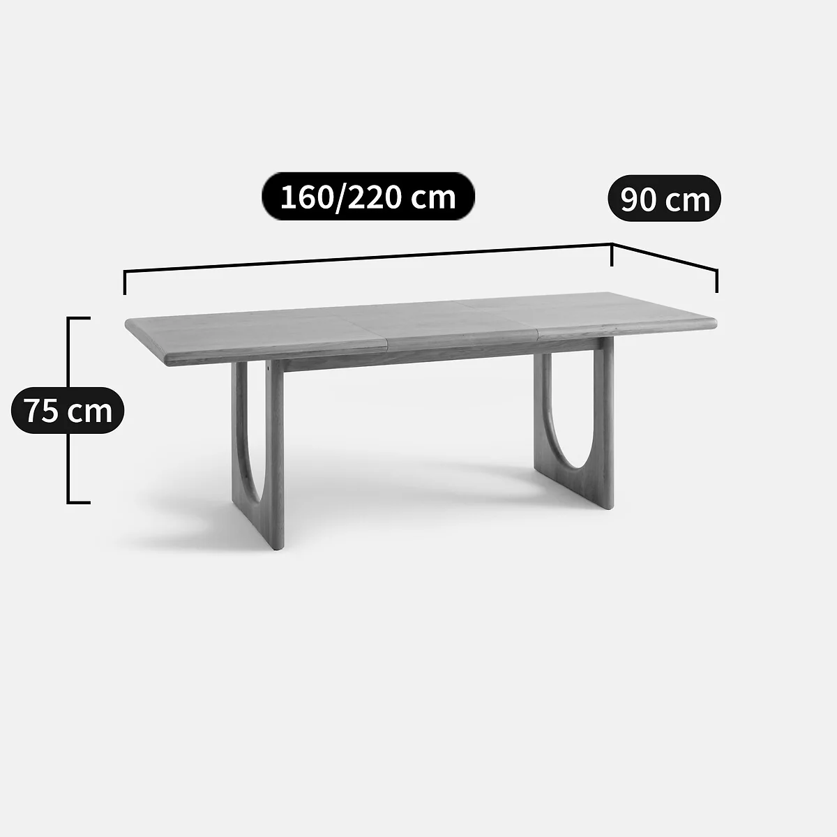 Douve 4-8 Seater Extending Dining Table in Oak and Veneer – image 10
