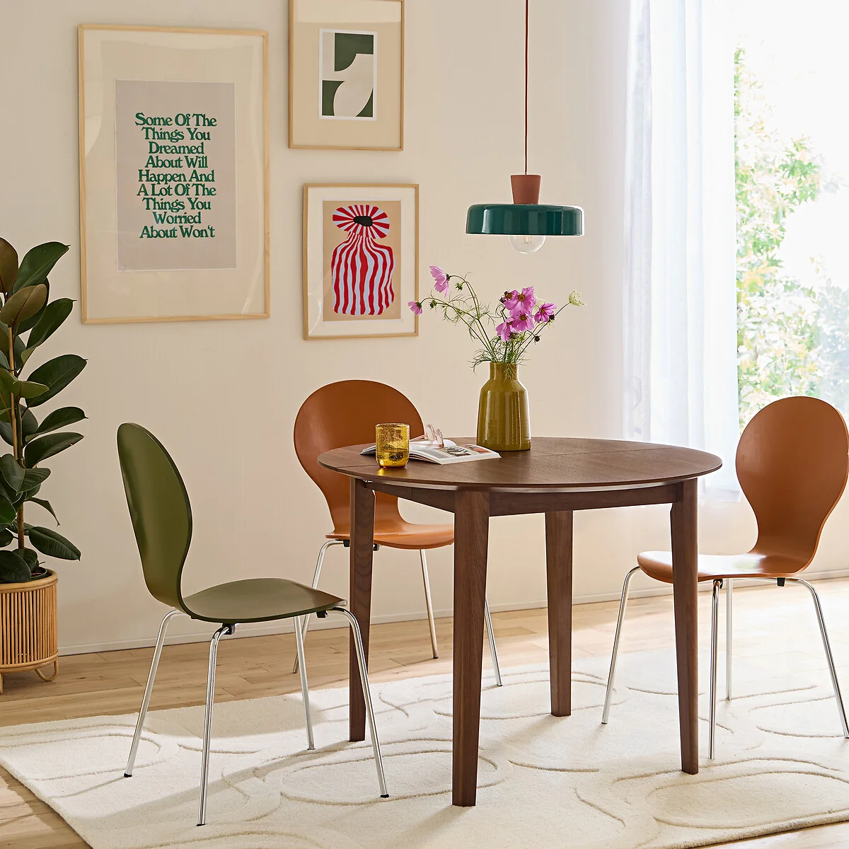 Tioga 4-8 Seater Extending Dining Table in Walnut Veneer – image 2