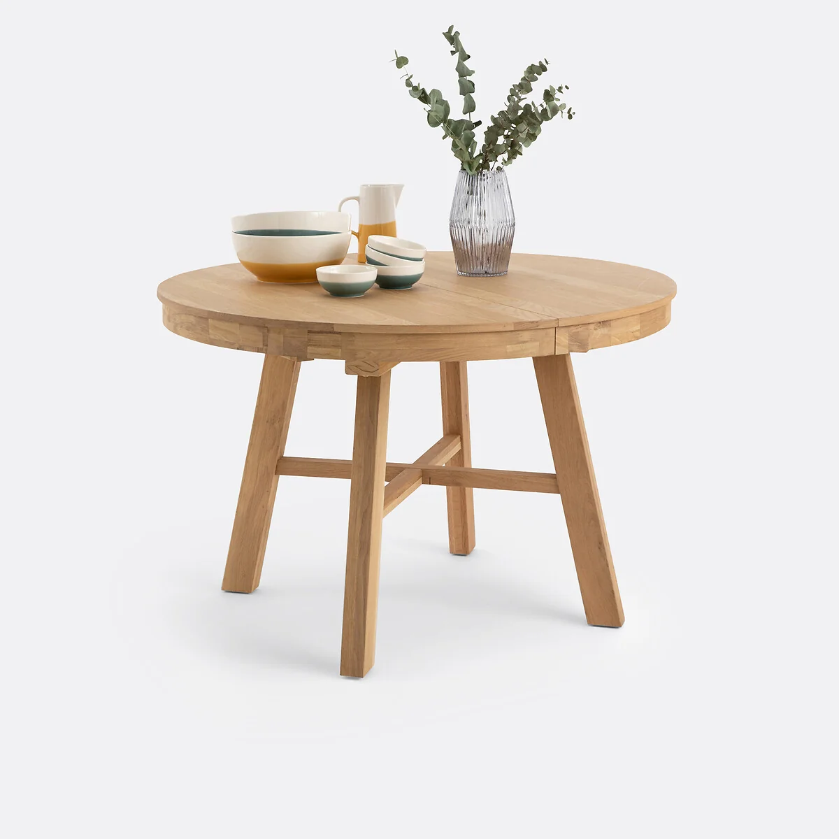 Zebarn 4-8 Seater Round Extending Dining Table – image 5