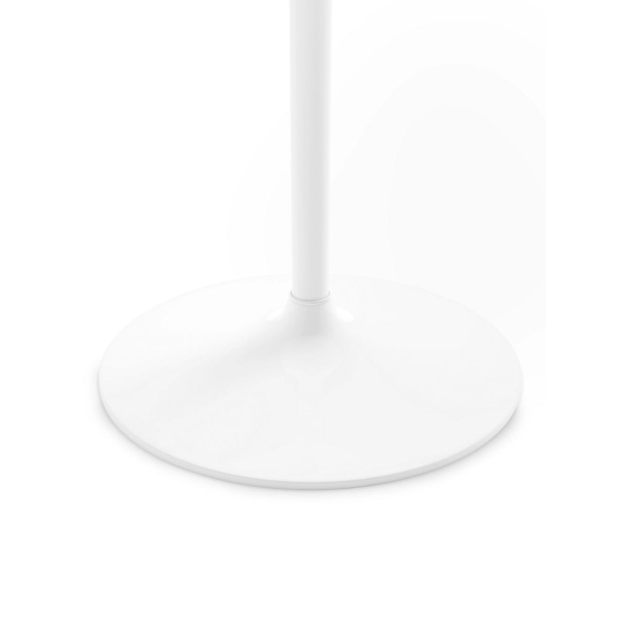 M&S Finn Gloss 4 Seater Pedestal Dining Table - White, White – image 4