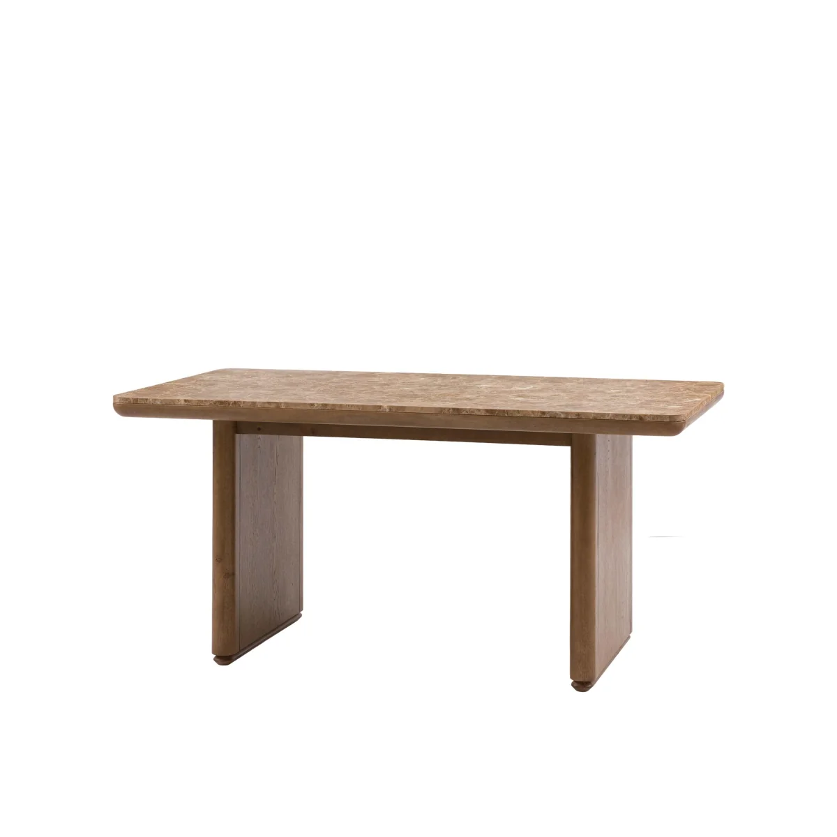 Gallery Direct Dempsey Marble Dining Table Brown Mix – image 6