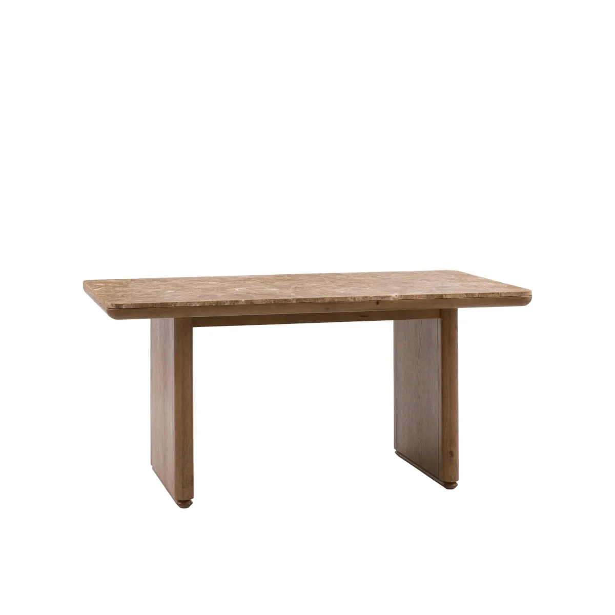 Gallery Direct Dempsey Marble Dining Table Brown Mix – image 7
