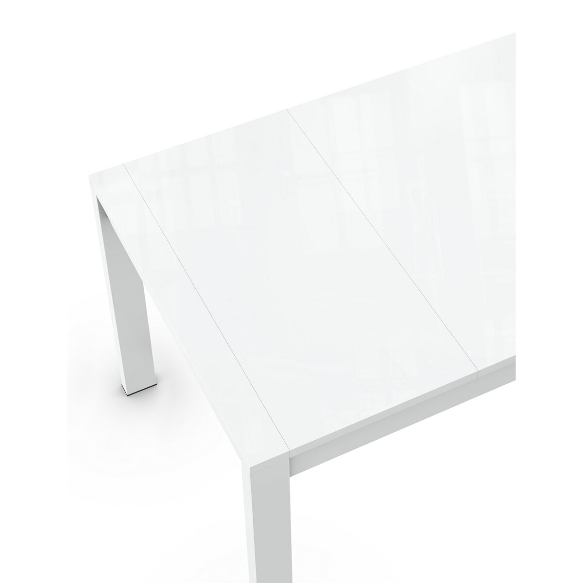 M&S Finn Extending Dining Table - 1SIZE - White, White – image 6