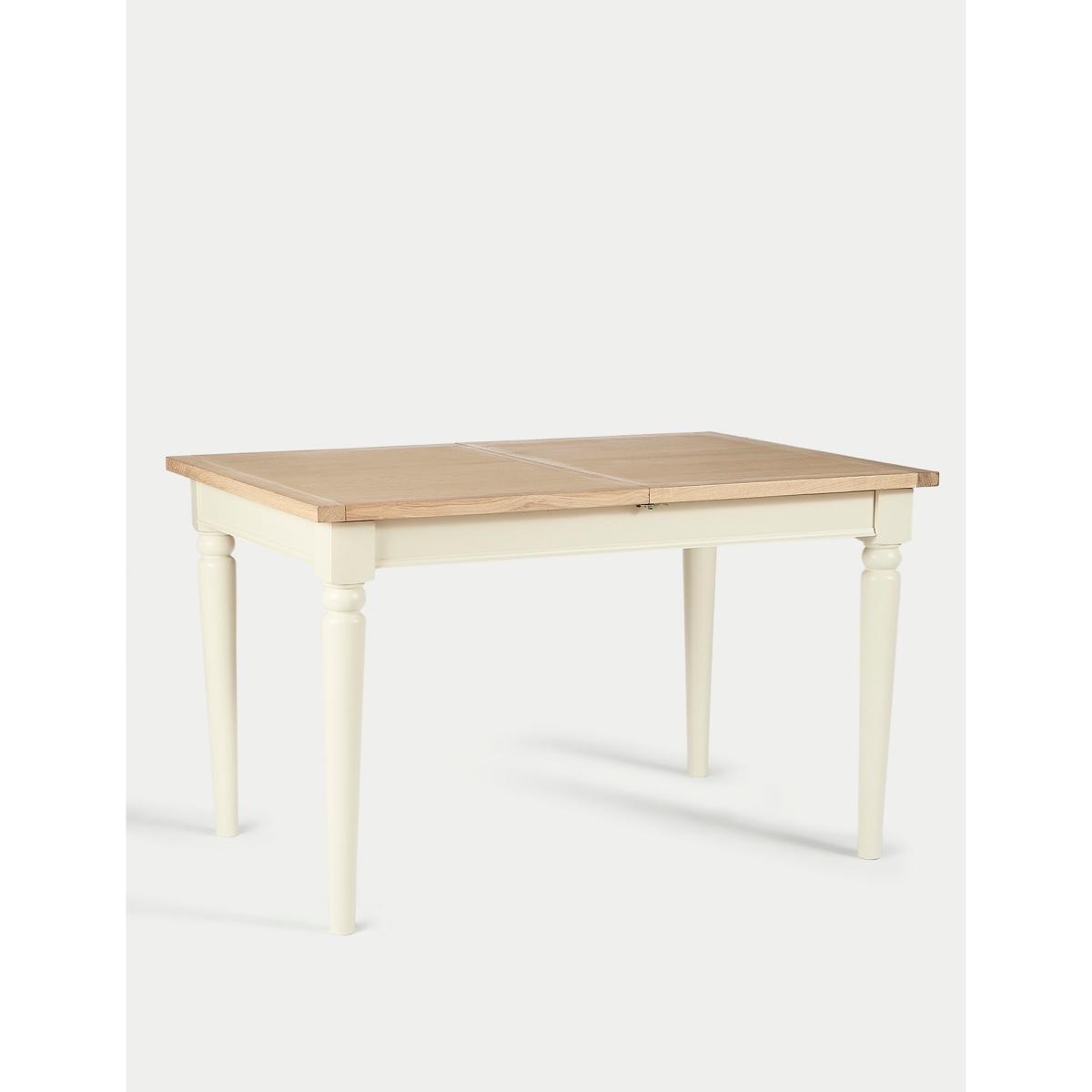 M&S Winchester 4-6 Seater Extending Dining Table - White Mix, White Mix – image 2