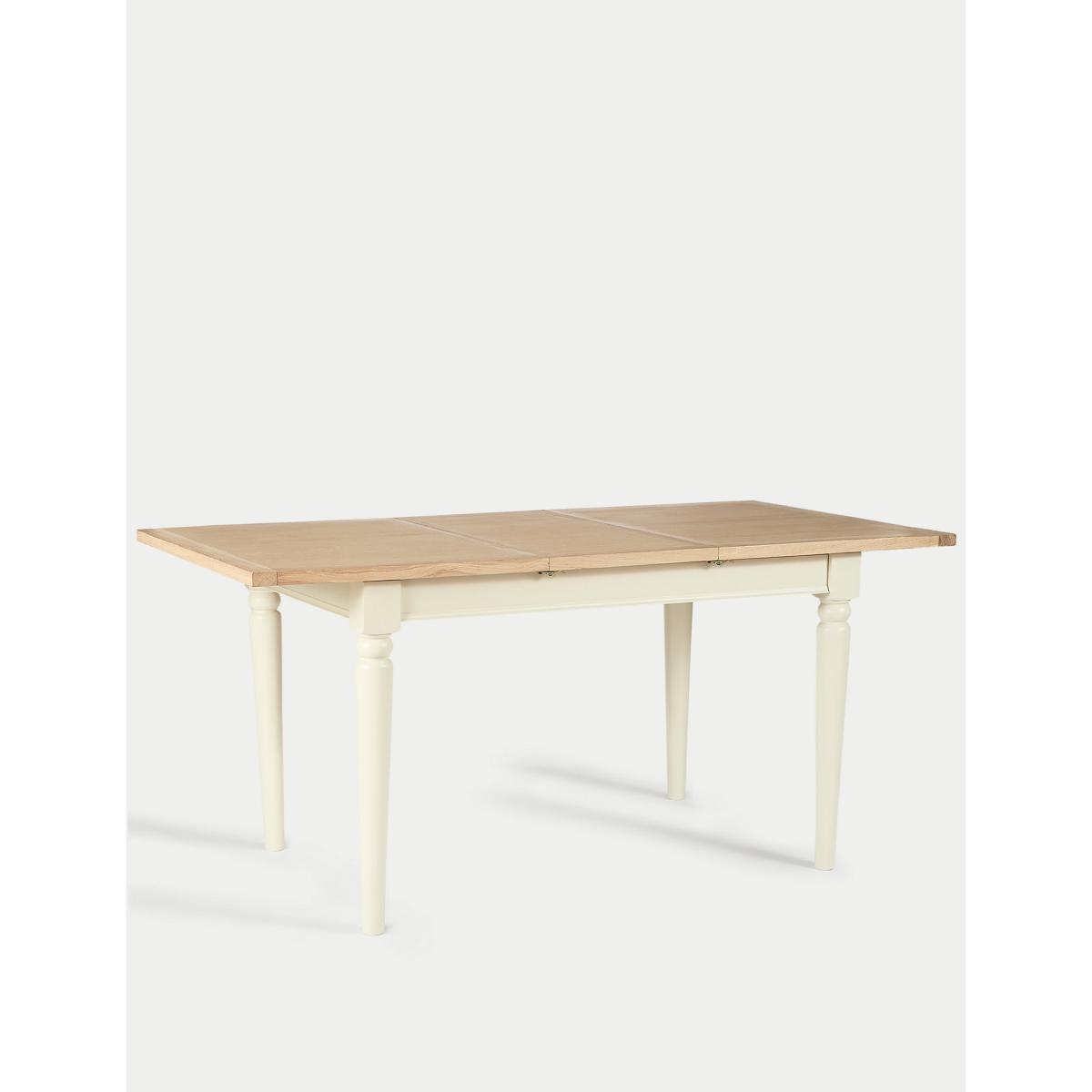 M&S Winchester 4-6 Seater Extending Dining Table - White Mix, White Mix – image 3