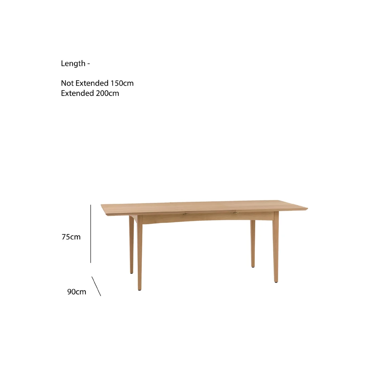 Gallery Direct Rye Oak Extendable Dining Table Natural – image 11