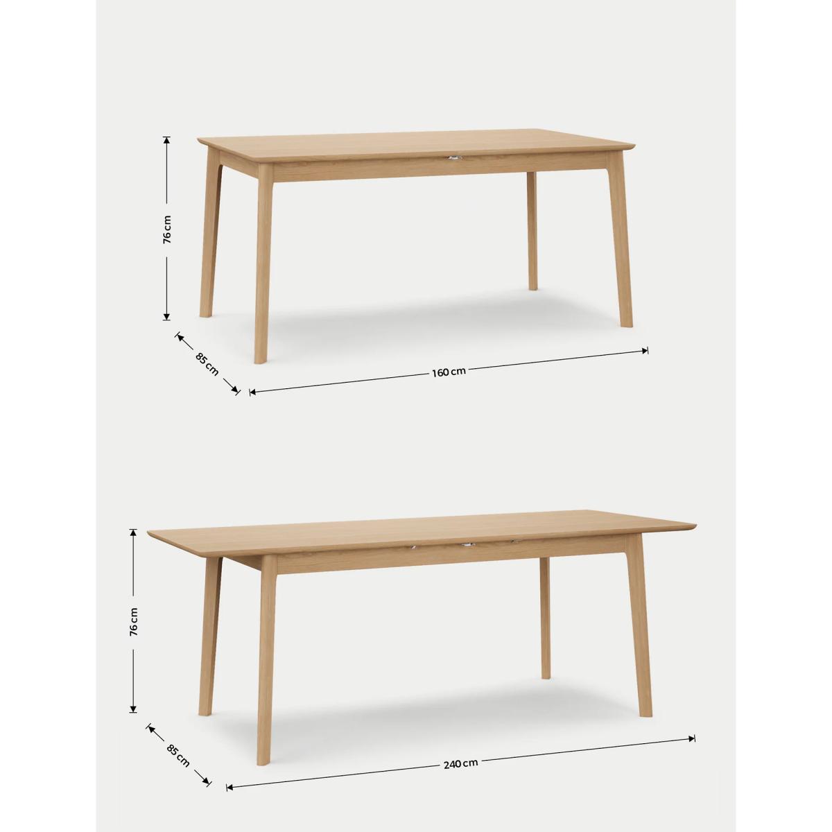 M&S Nord 6-10 Seater Extending Dining Table - Oak, Oak – image 5