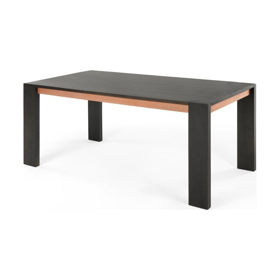 Anderson Dining Table, Grey Mango Wood and Copper – image 1