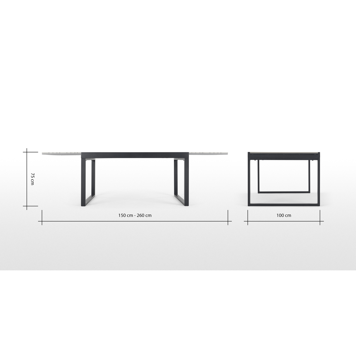 Catania Garden Extending Dining Table, Polywood – image 7