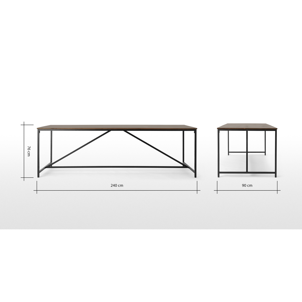 Lomond 10 Seat Extra Large Dining Table, Mango Wood – image 7