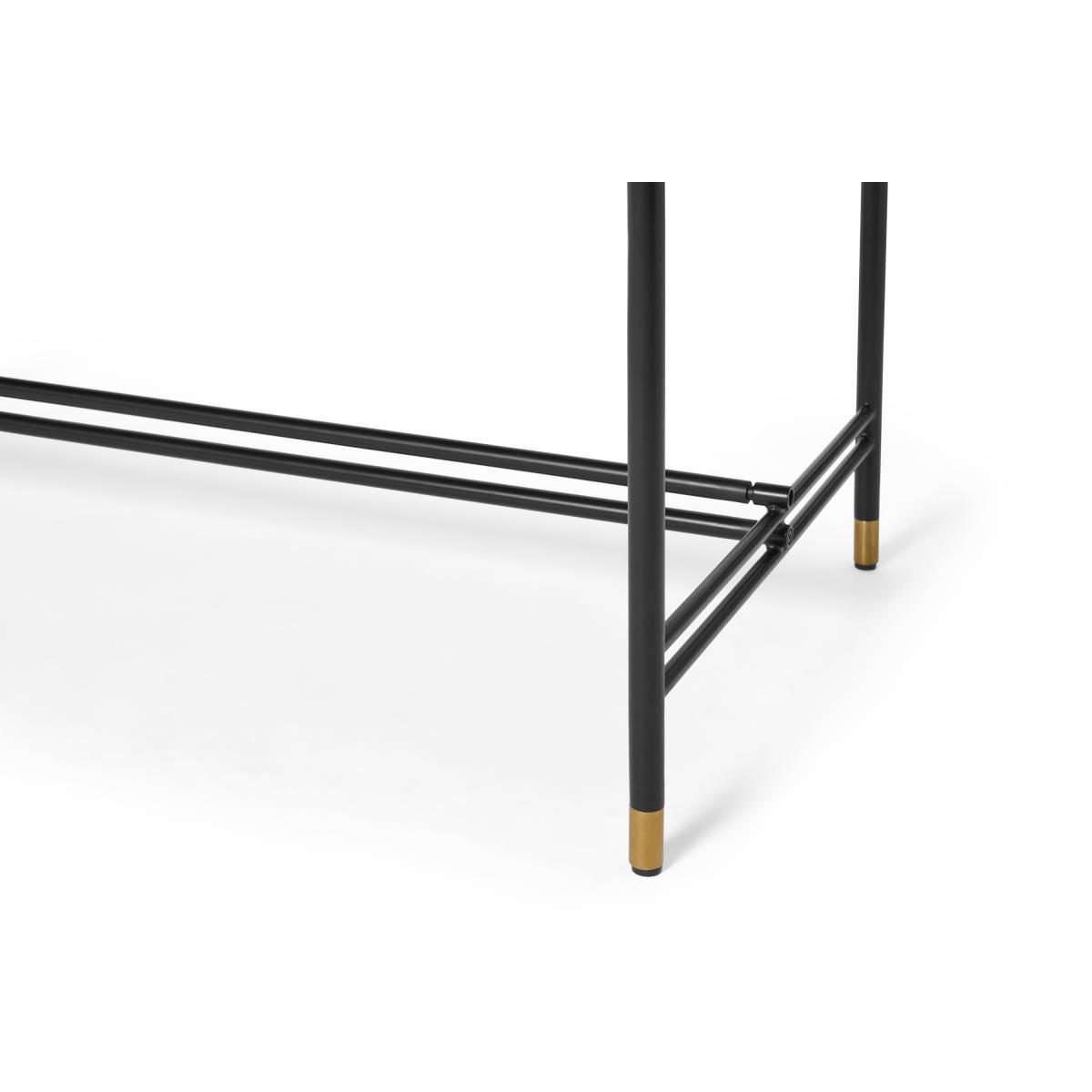 Ailish 6 Seat Dining Table, Caramel Marble – image 7