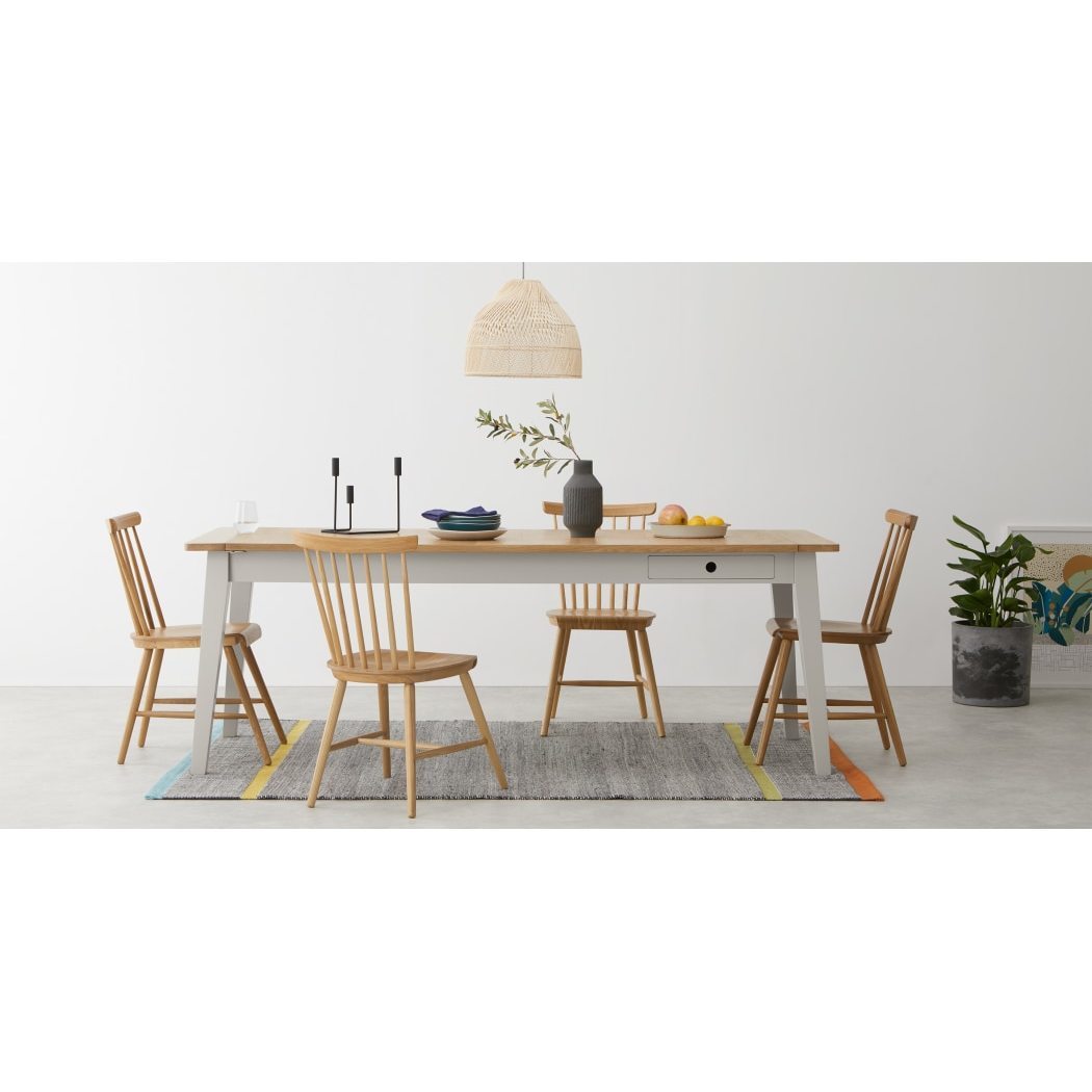 Ralph Extending Dining Table, Mushroom Grey – image 3