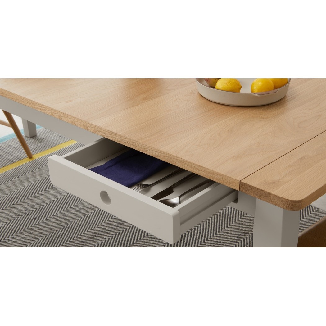 Ralph Extending Dining Table, Mushroom Grey – image 5