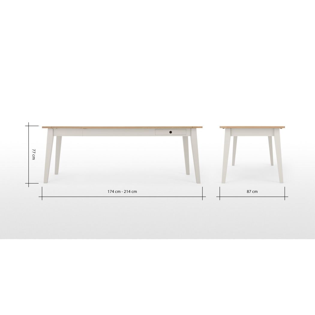 Ralph Extending Dining Table, Mushroom Grey – image 8