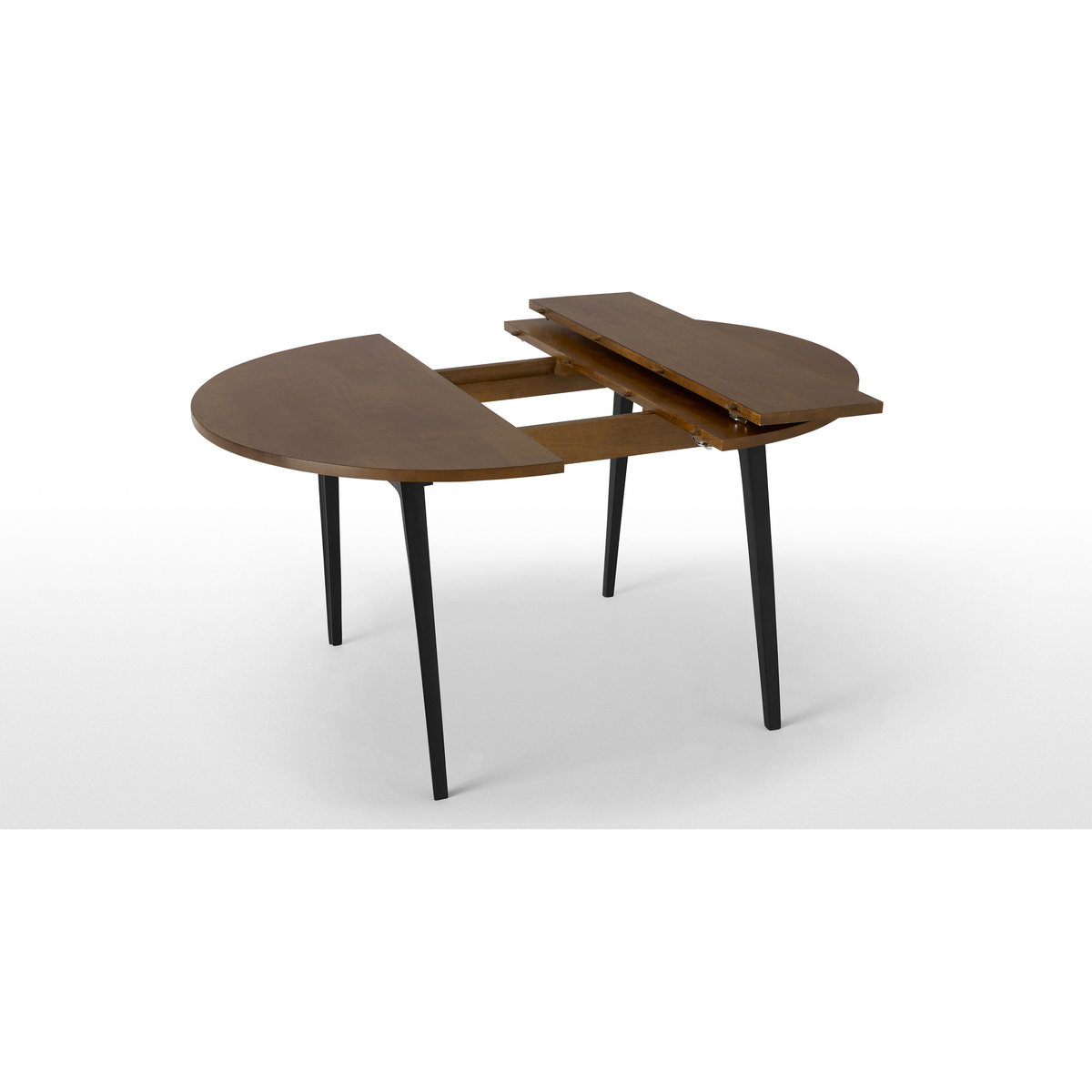 Lucien 4-6 Seat Round Extending dining table, Dark Mango Wood – image 11