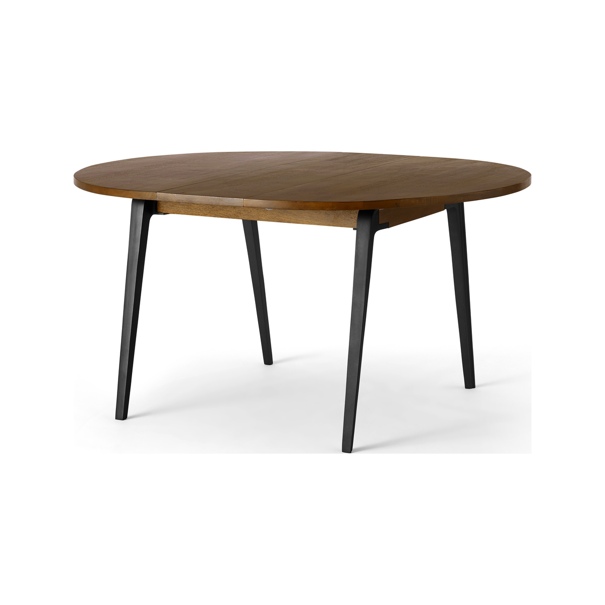 Lucien 4-6 Seat Round Extending dining table, Dark Mango Wood – image 1