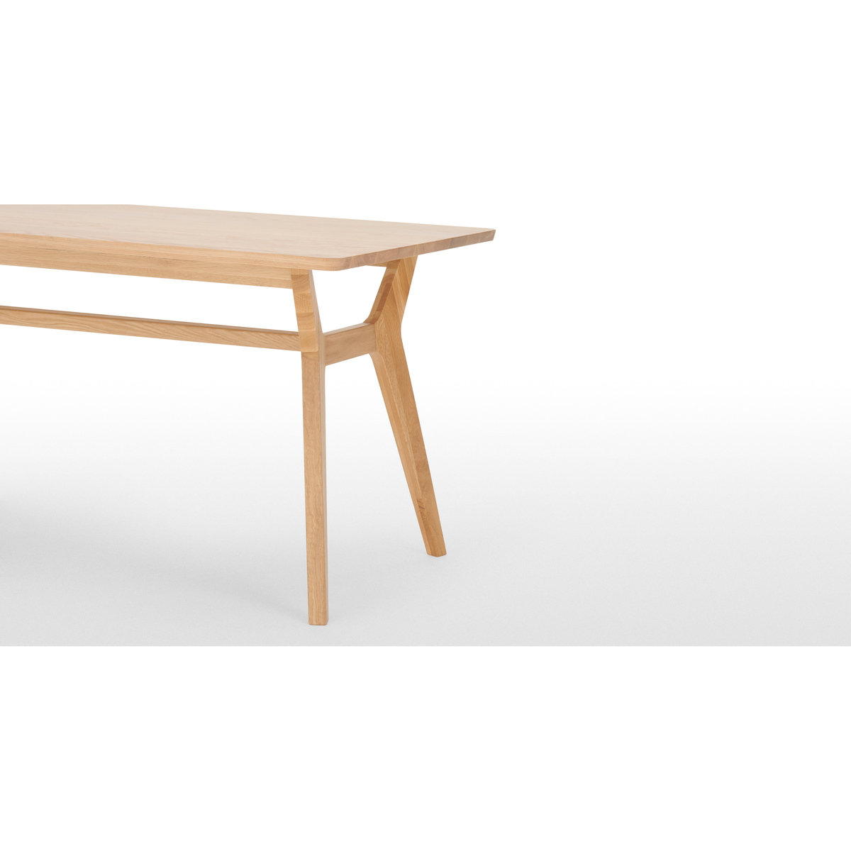 Jenson Up to 6 seat Dining Table, Solid Oak – image 5