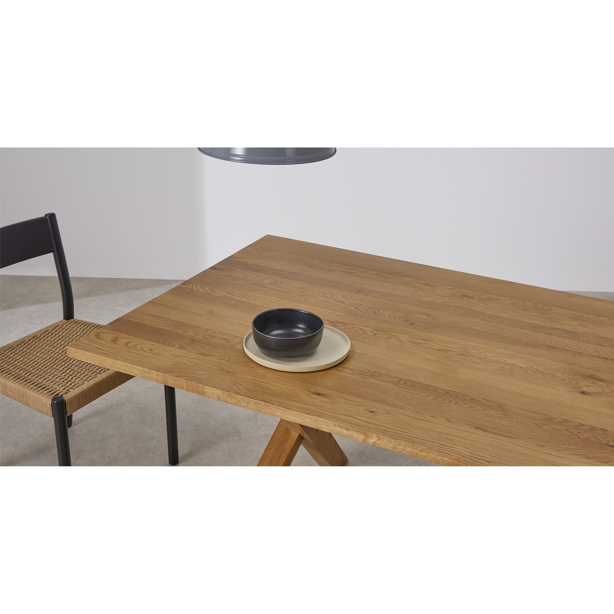 Bayron 10 Seat Dining Table, Brushed Solid Oak – image 3