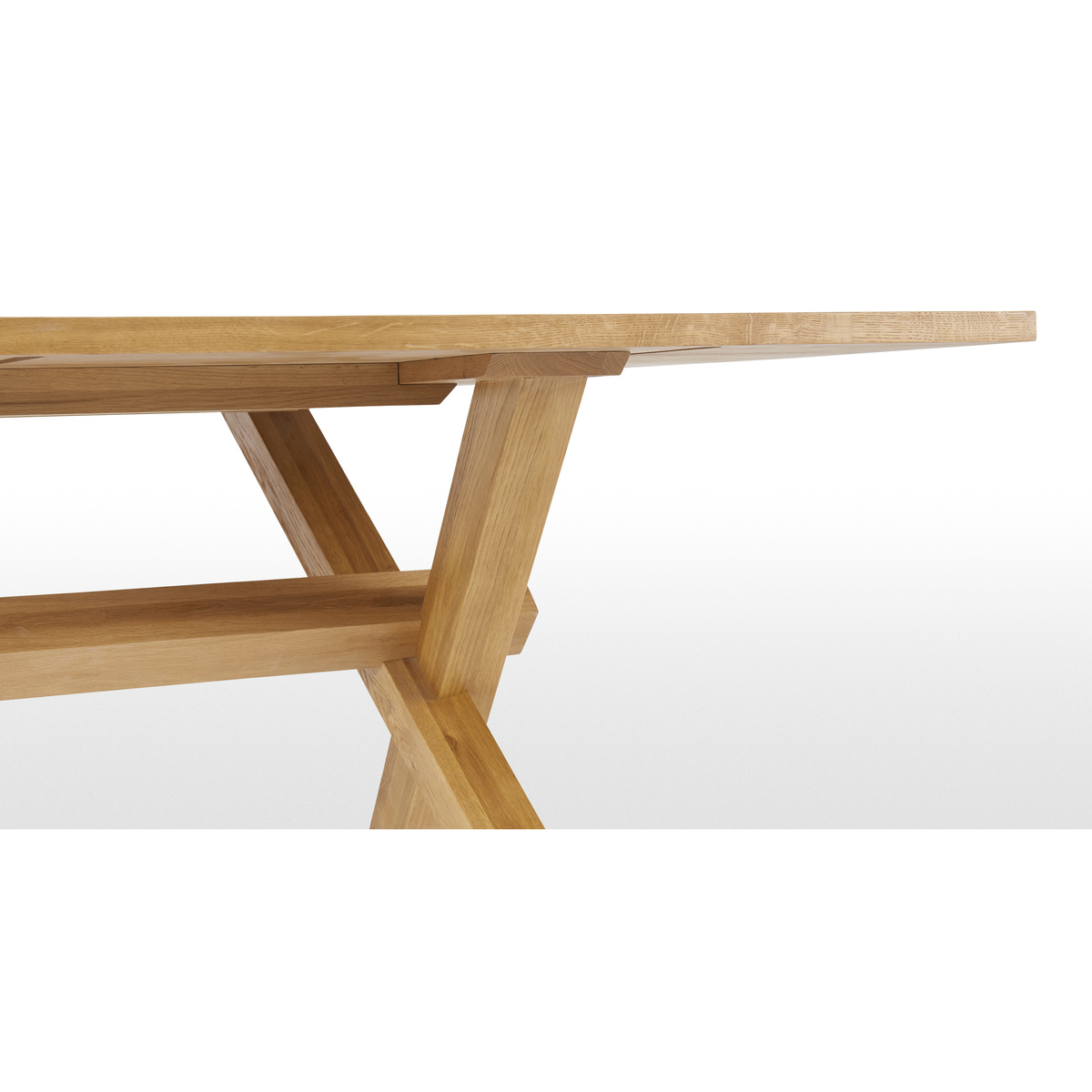 Bayron 10 Seat Dining Table, Brushed Solid Oak – image 5