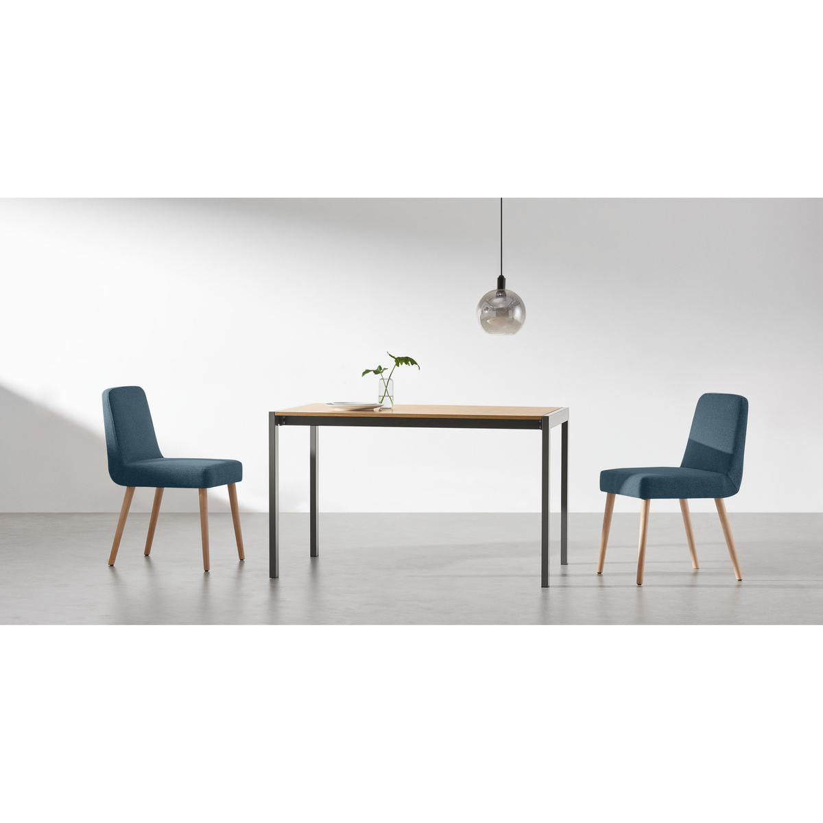 MADE Essentials Swift 4-8 Seat Dining Table, Oak & Grey – image 4