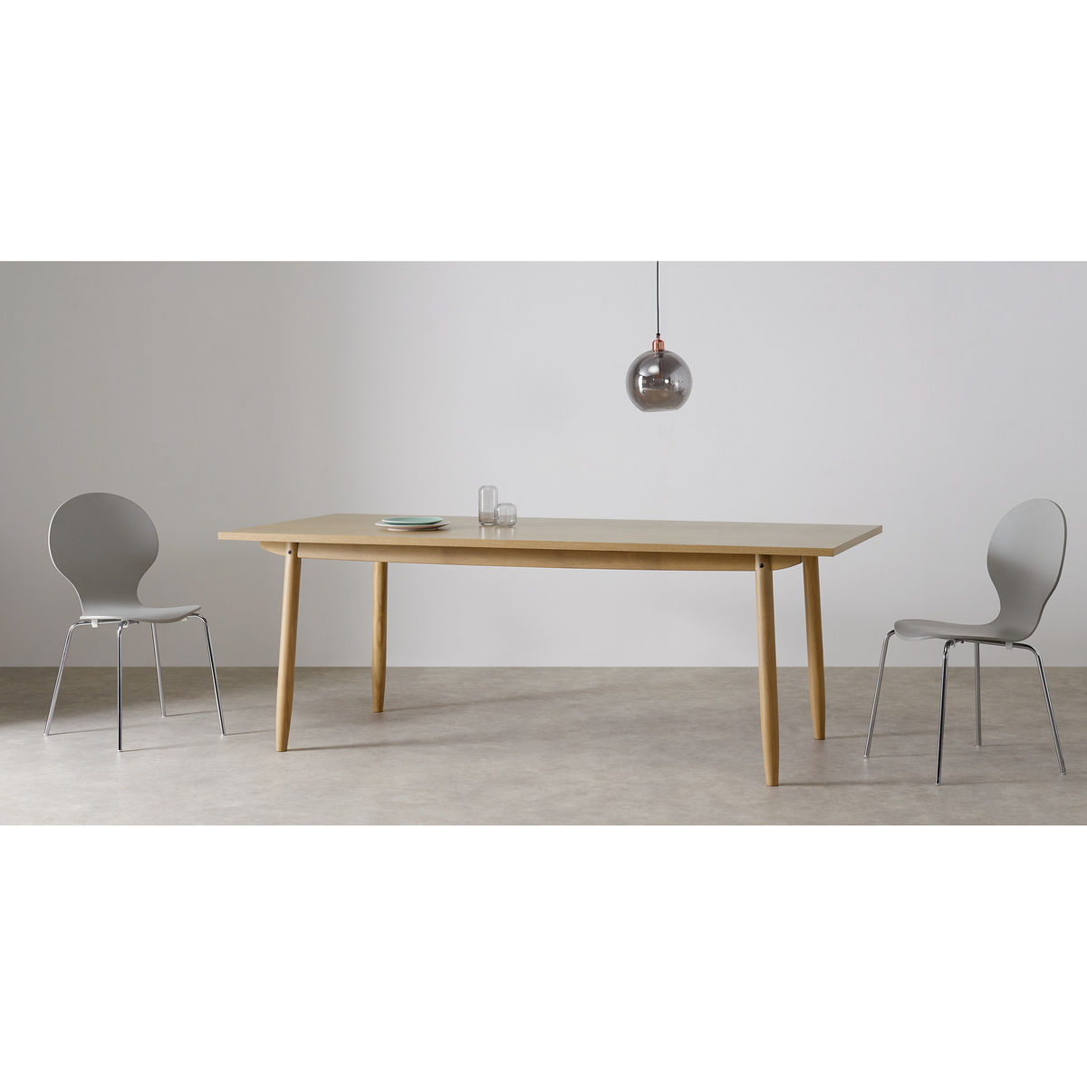 MADE Essentials Asger 8 Seat Dining Table, Oak Effect – image 2