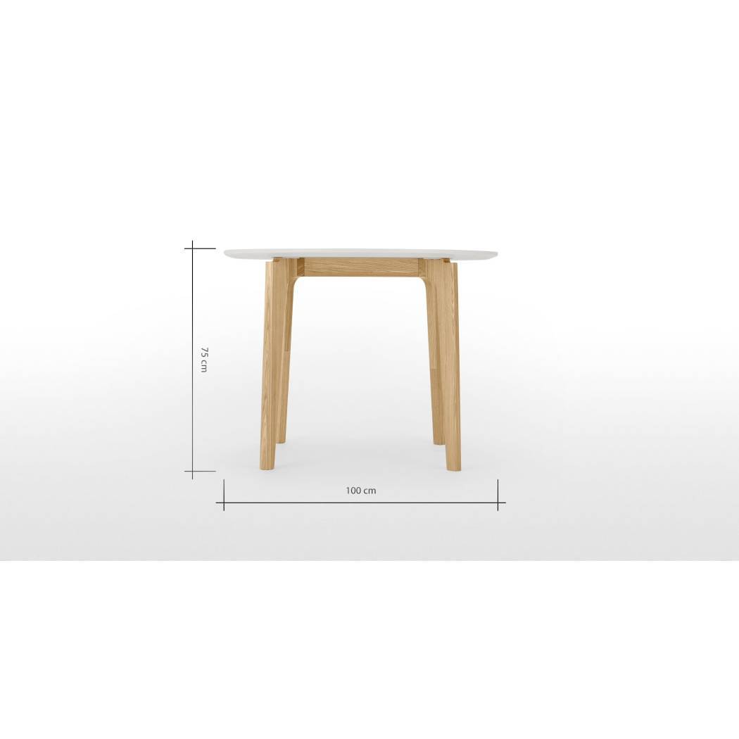 Buren Round Dining Table, HPL and Ash – image 2