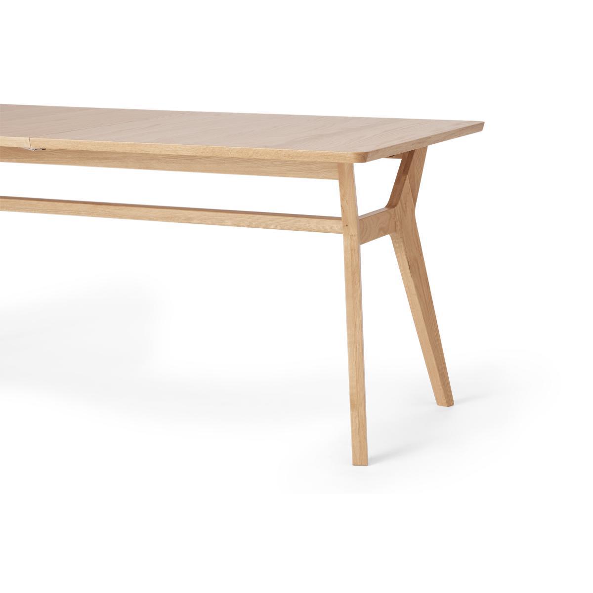 Jenson 6-8 Seat Extending Dining Table, Oak – image 10