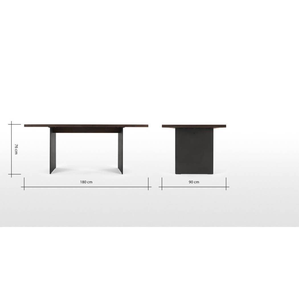 Phantom Dining Table, Wood and Metal – image 2