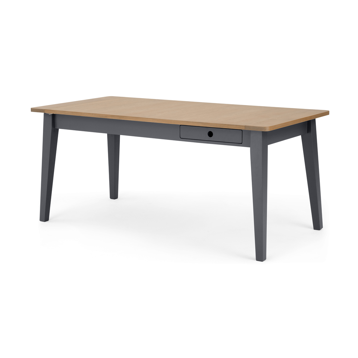 Ralph 6 - 8 seat Extending Dining table, Oak and Charcoal – image 2