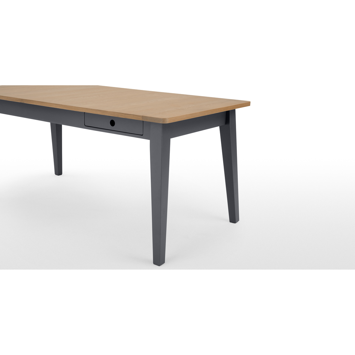 Ralph 6 - 8 seat Extending Dining table, Oak and Charcoal – image 6
