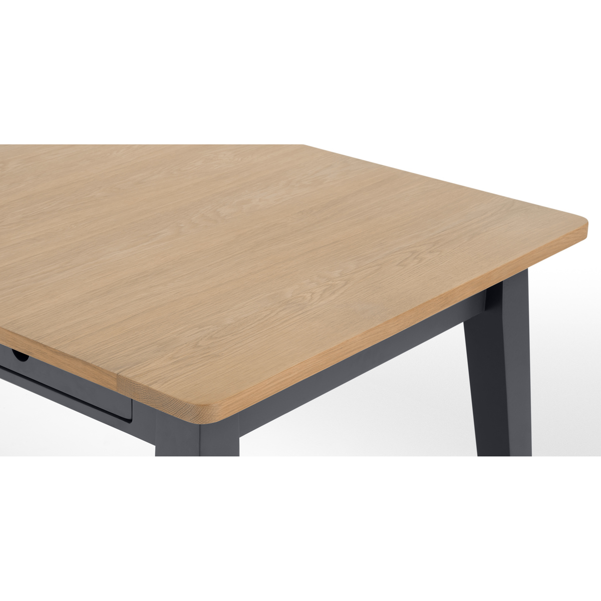 Ralph 6 - 8 seat Extending Dining table, Oak and Charcoal – image 7